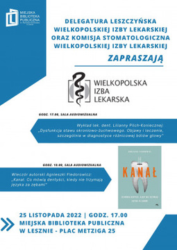 Stomatolodzy w Bibliotece. Wykład i spotkanie autorskie 