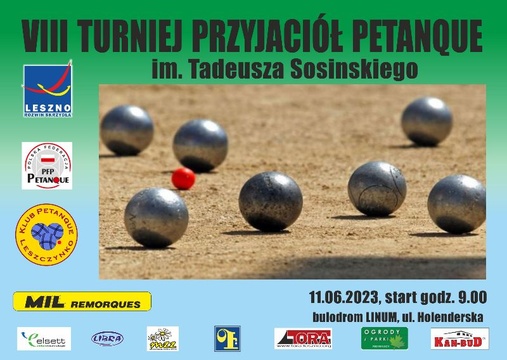 VIII Turniej Przyjaciół Petanque im. Tadeusza Sosinskiego.