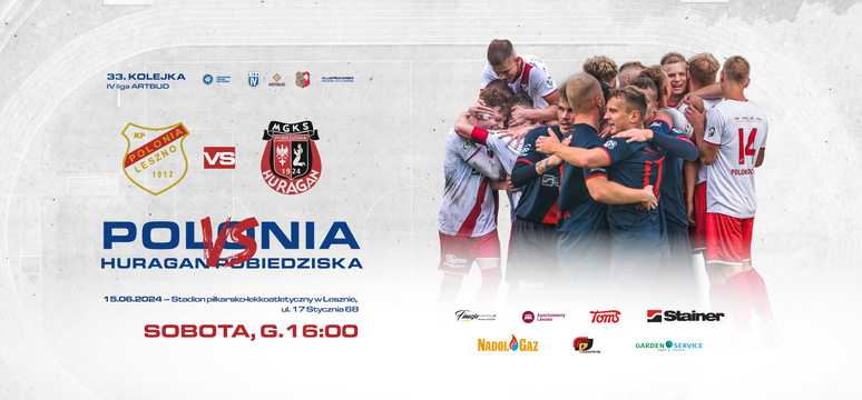 Artbud IV liga: Klub Piłkarski Polonia 1912 Leszno - Huragan Pobiedziska