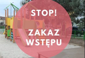 Place zabaw i siłownie zamknięte