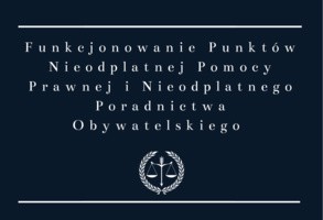 Punkt nieodpłatnej pomocy prawnej i nieodpłatnego poradnictwa obywatelskiego 