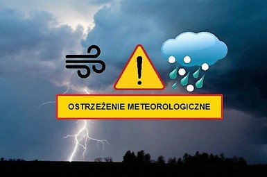 Zmiana ostrzeżenia meteorologicznego Nr 41 - Burze